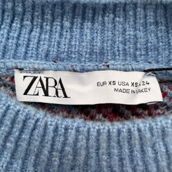 NWT  ZARA Women Mushroom Toadstool Cropped Sweater XS - Picture 3 of 5